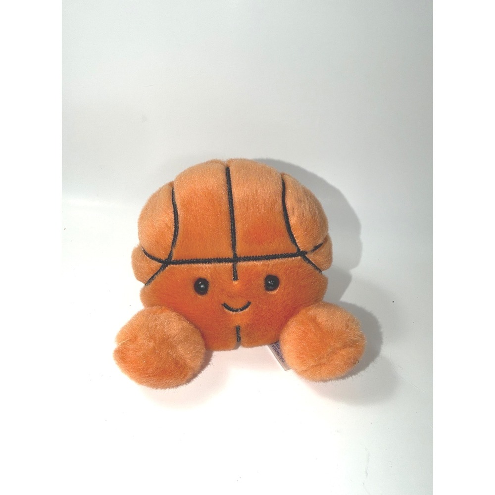 Aurora Palm Pals Bounce Basketball Orange Plush Stuffed Animal Toy